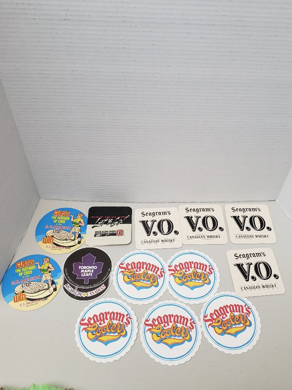 Beer Coasters (Seagram's, Molson)